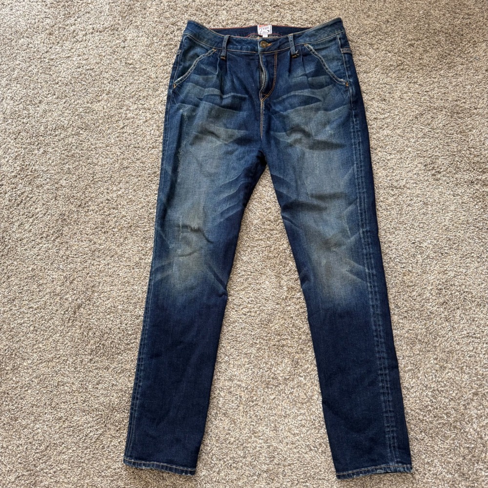 PRPS Rare Sample Unreleased Zimbabwe Cotton Cinch Back Jeans Dark Wash 27